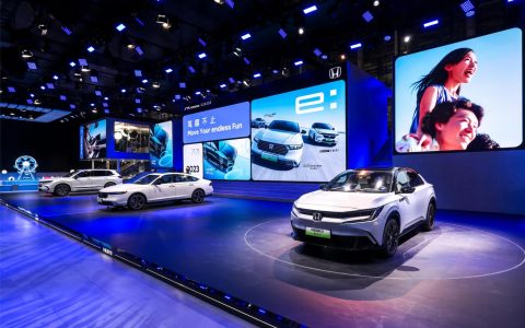 锋芒而生，广汽本田纯电新作e:NP2极湃2广州车展首发亮相