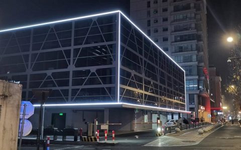 中国机械式停车设备优秀案例展示-浙江省桐乡市菊花广场停车楼