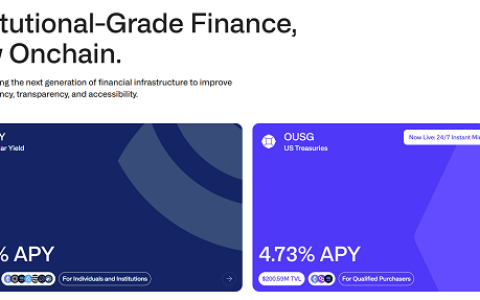 百倍王者，RWA赛道的叙事龙头Ondo Finance