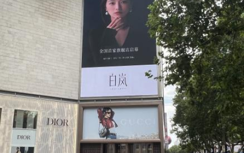白岚全国首家旗舰店于南京德基广场开业