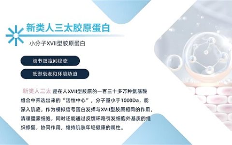 新类人三太胶原蛋白1型、3型、17型活胶原解析