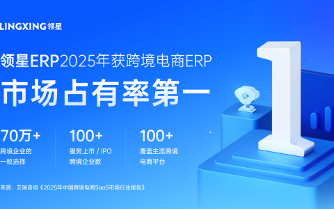 2025跨境SaaS行业报告：领星ERP市场占有率第一！