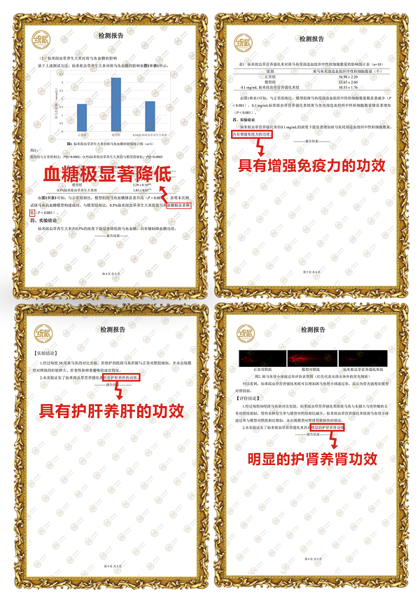 仙米郎虫草大米：经实验验证抗氧化清除自由基能力