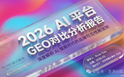 2026AI 搜索时代的 6 个品牌“超速”增长法则